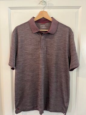 UNTUCKit Men's Heathered Plum Polo